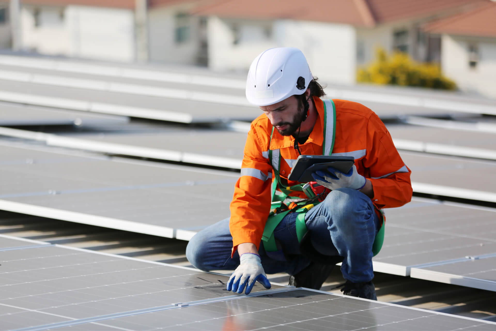 Maintenance de panneaux solaires